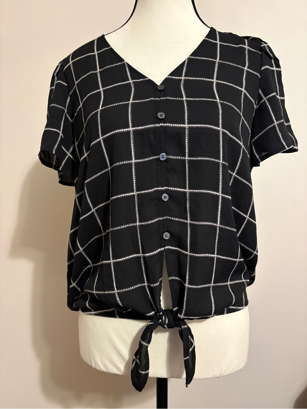 Loft shortsleeved top, black, XS, NWT